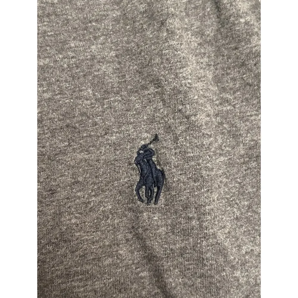 Polo Ralph Lauren T Shirt Men's Size XL Gray V-Neck Pony Short Sleeve Tee
